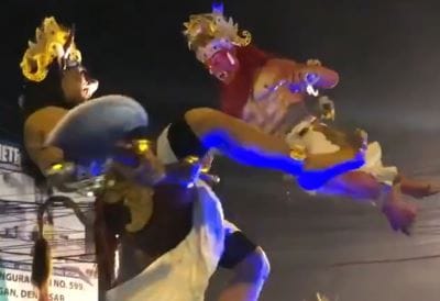 Parade Ogoh-ogoh Semarakkan Pulau Bali di Malam Sebelum Hari Raya Nyepi