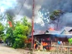 Rumah Ludes dilahap api di Kelurahan Mapanget Barat
