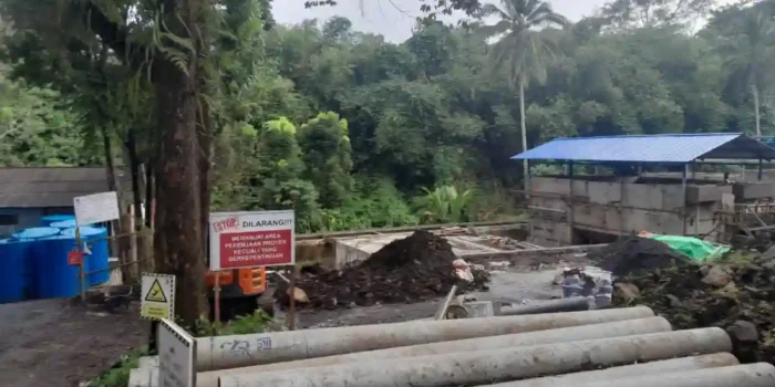 Lokasi proyek SPAM Lotta T.A 2024 PUPR Manado