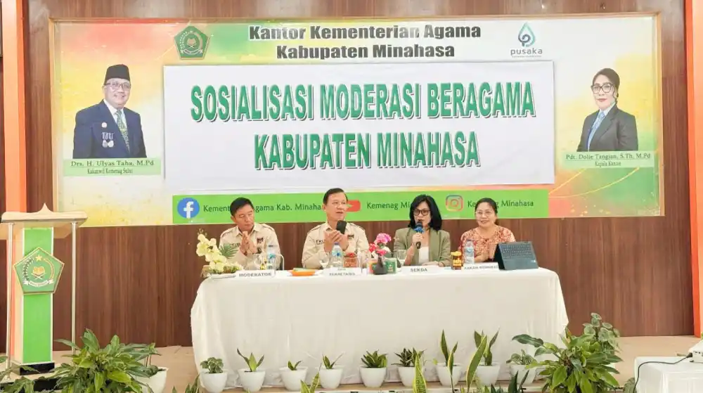 Sekda Minahasa hadiri Sosialisasi Moderasi Beragama