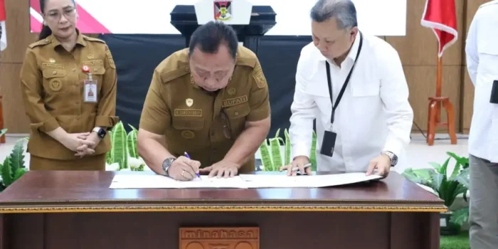 Penandatangan MoU Pemkab Minahasa dan BSGo