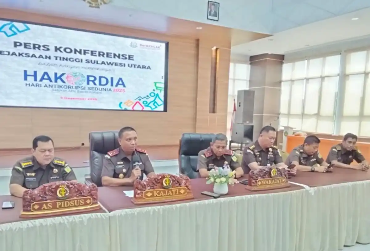 Kejati Sulut Konferensi pers