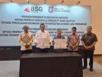 Tanda tangan PKS antara Pemprov Gorontalo dan BSG