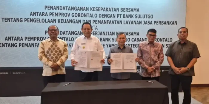 Tanda tangan PKS antara Pemprov Gorontalo dan BSG