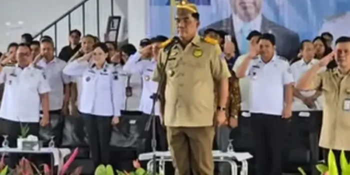 Gubernur Yulius pimpin upacara peringatan Bulan K3 Nasional 2026