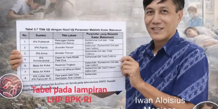 Air PDAM Manado diduga tercemar e-colly