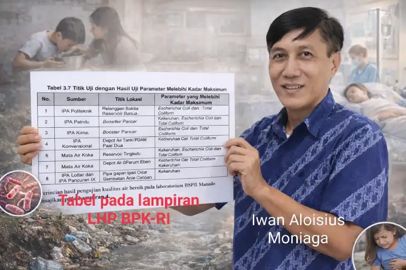 Air PDAM Manado diduga tercemar e-colly