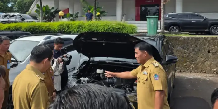 Sidak Kendaraan Dinas Pemprov Sulut