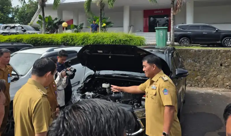 Sidak Kendaraan Dinas Pemprov Sulut