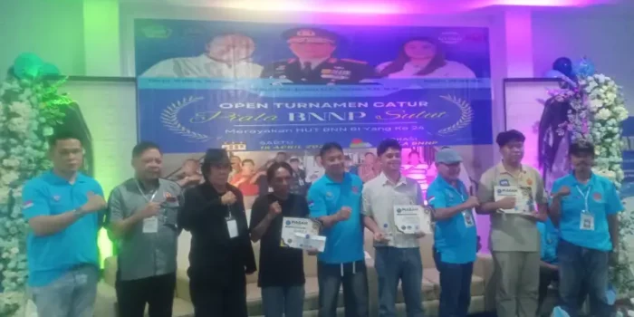 Non Mater Tumbangkan Master di Open Tournamen Catur BNNP Sulut 2026