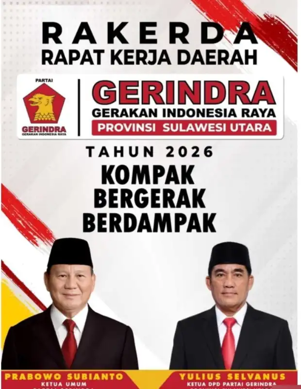 Rakerda Gerindra Sulut 2026