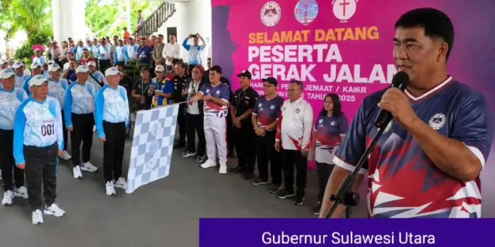 Gubernur Yulius Lepas Gerak Jalan HAPSA P/KB GMIM