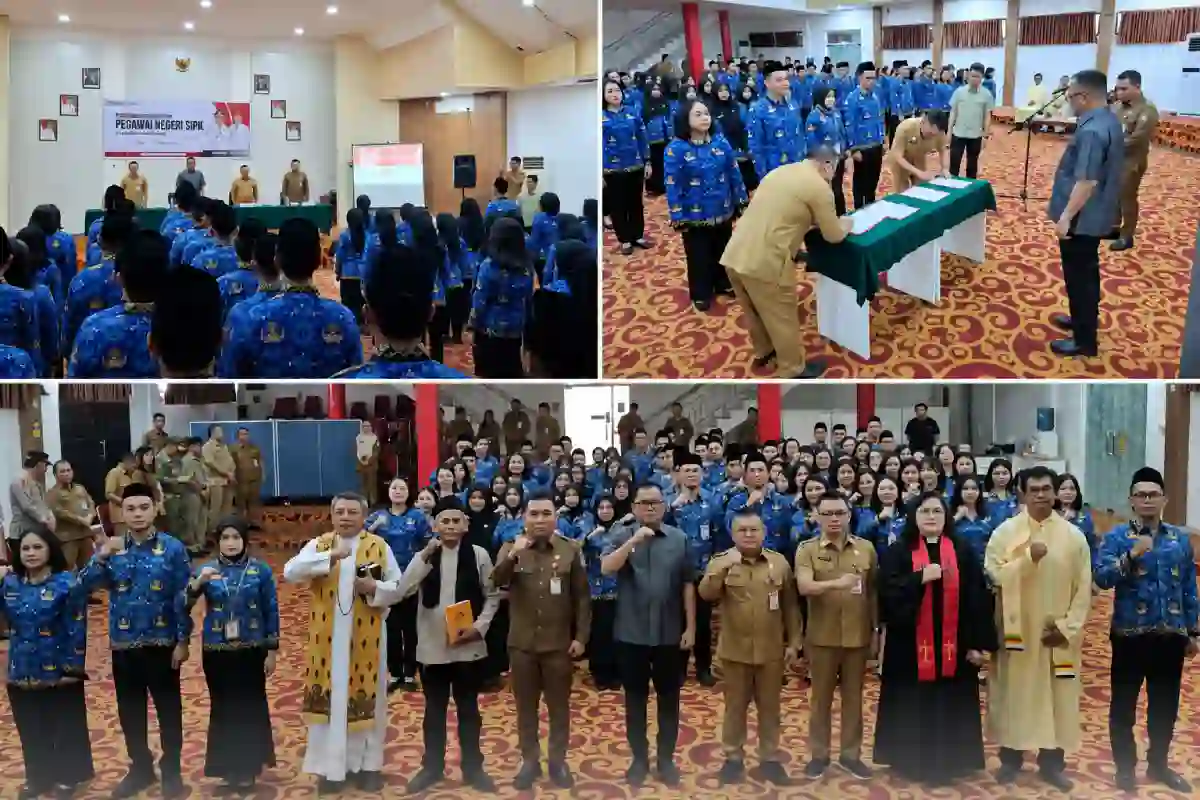 Pengukuhan CPNS ke ASN Pemkot Manado