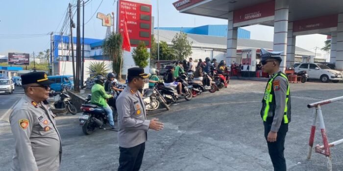Kapolres Manado Pantau Penyaluran BBM di SPBU