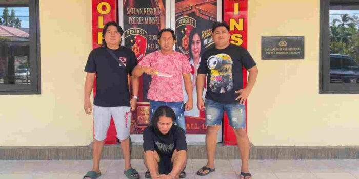 Pelaku Penikaman Diamankan di Mako Polres Minsel