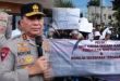 Aksi damai Wartawan di Mapolda Sulut